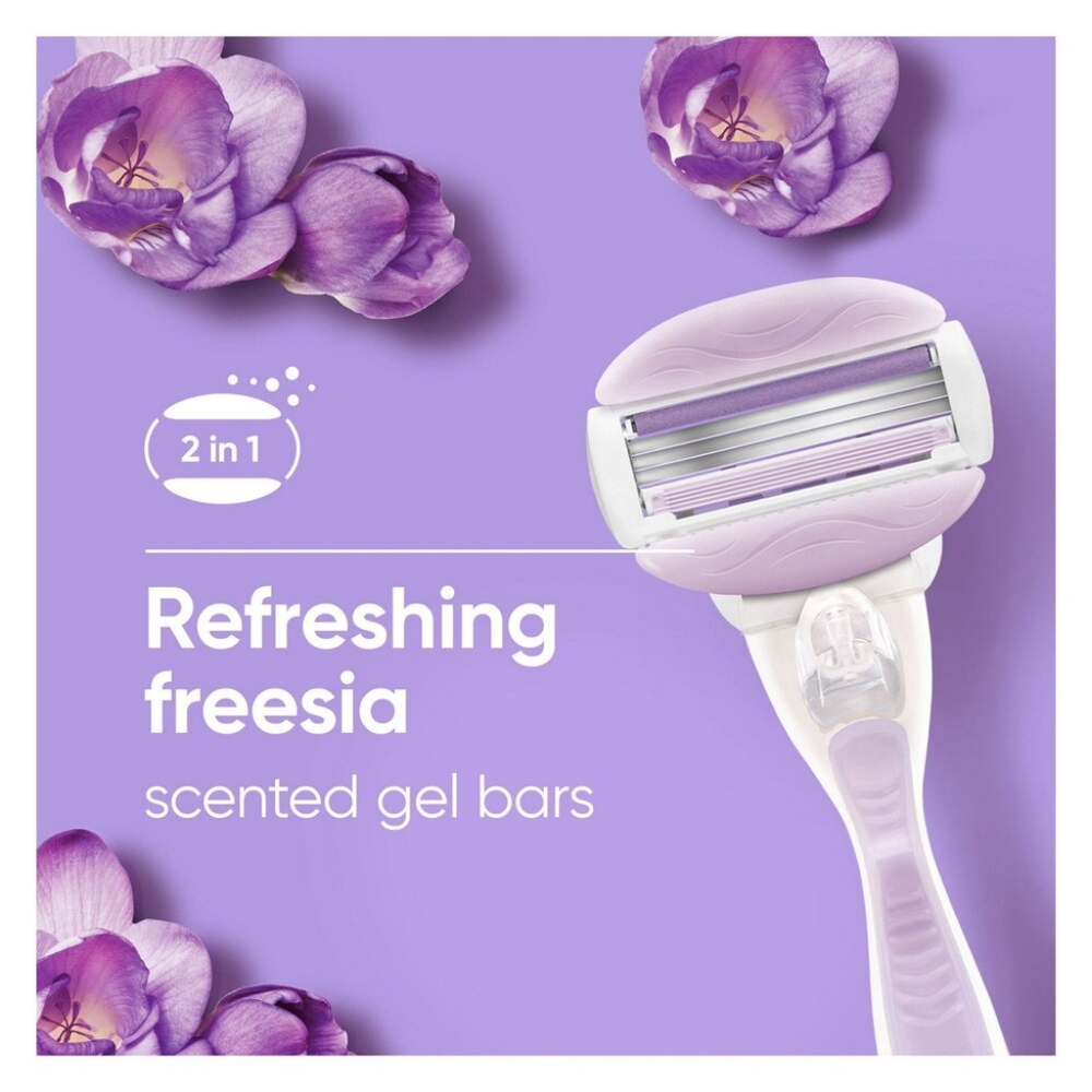 ๐ข2/$15 Gillette Venus ComfortGlide Freesia Razor + 2 Razor Blade Refills - Picture 11 of 15